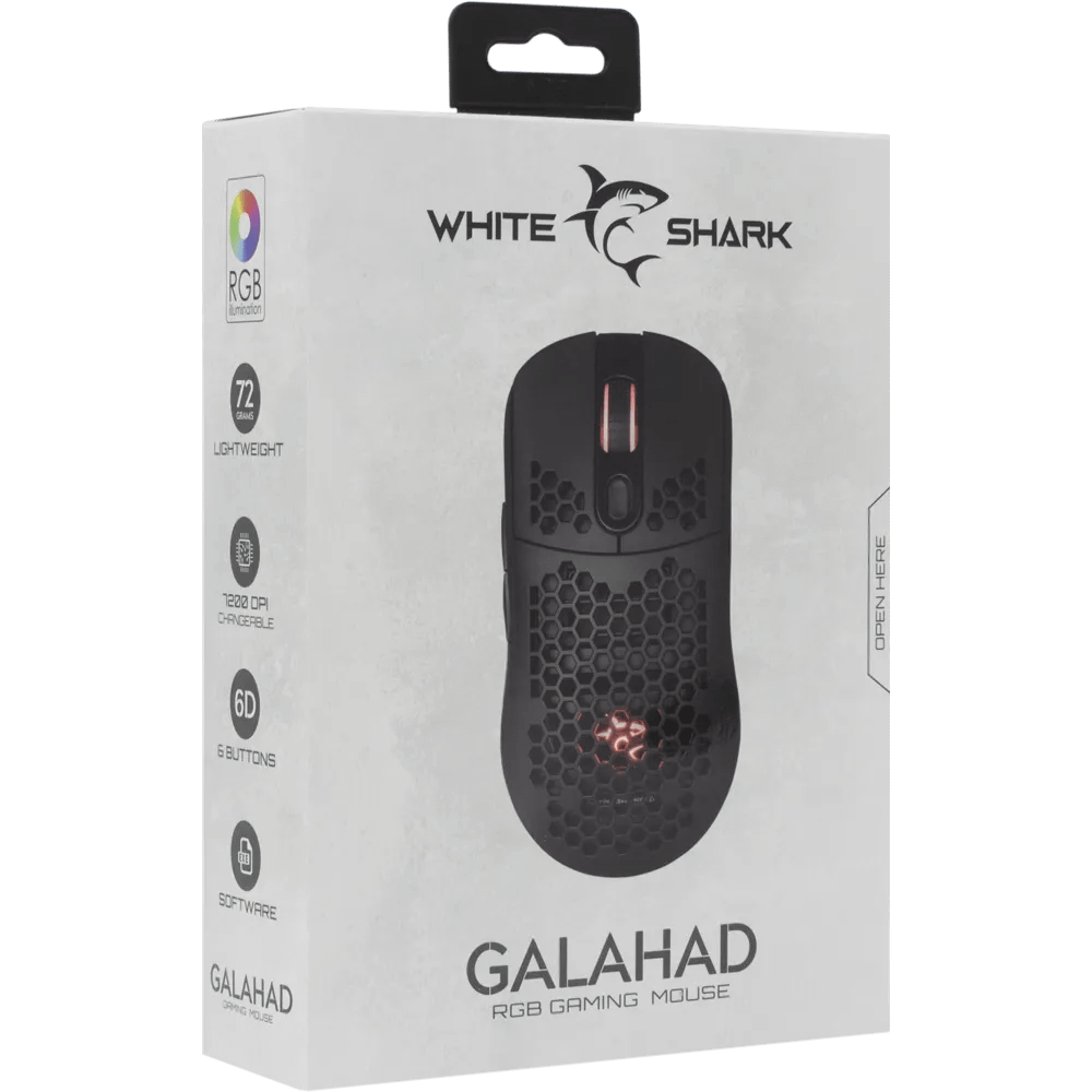 GM-5007 Galahad Gaming Muis - 7.200 DPI - 6 Knoppen - RGB - Zwart