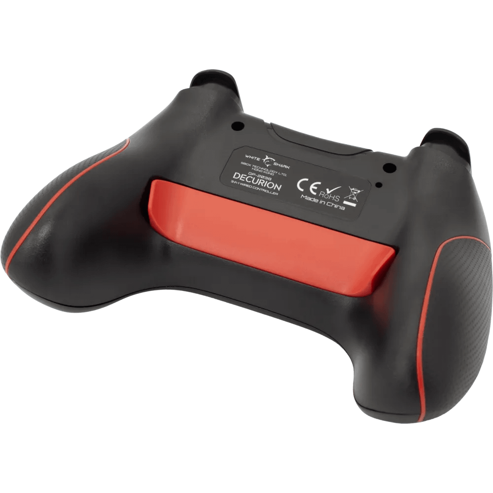 GP-2038 Decurion Gamepad 3-in-1 - 2M Kabel - Zwart/Rood - Afbeelding 5