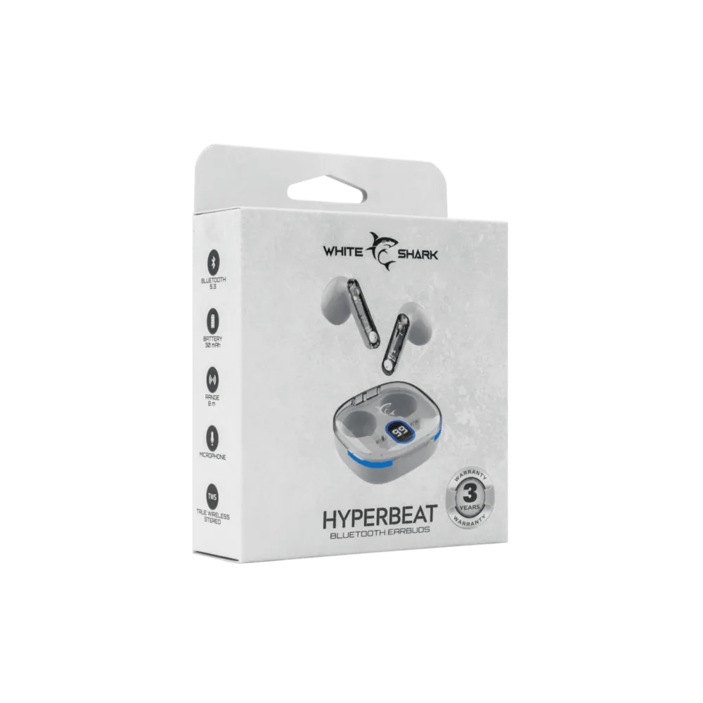GEB-TWS37 Hyperbeat Bluetooth Oordopjes met Microfoon - Wit - Afbeelding 4