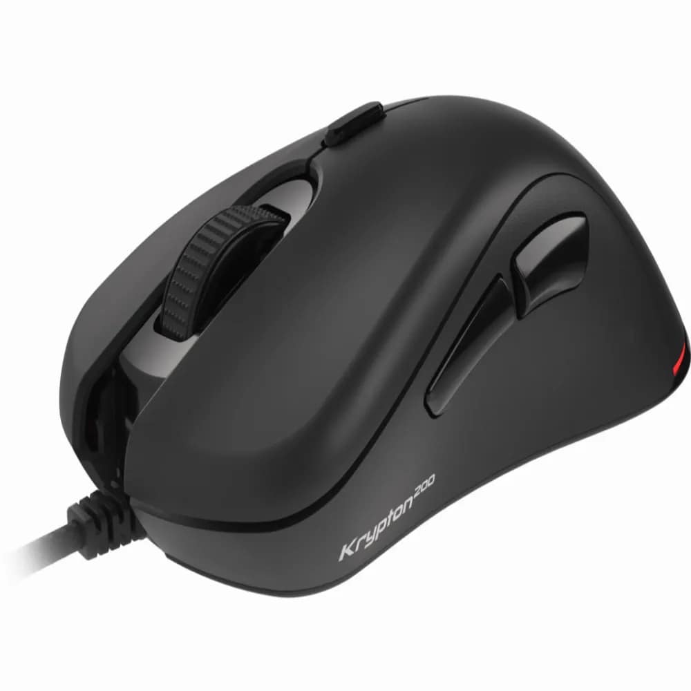 Krypton 200 Gaming Muis - 6.400 DPI - 6 Knoppen - RGB - Zwart