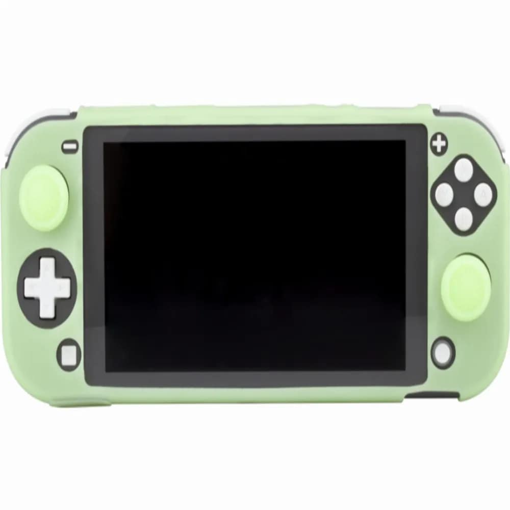 Nintendo Switch Lite Siliconen Hoes met Thumb Grips - Glow In The Dark