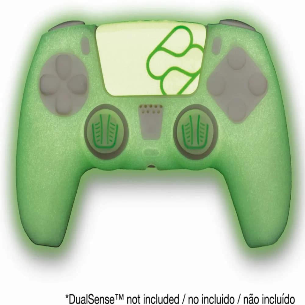 Siliconen Controller Skin en Thumb Grips voor PS5 DualSense Controller - Glow in the Dark