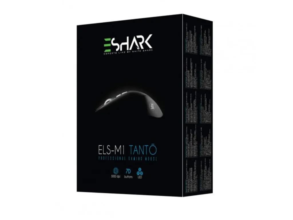 ESL-M1 Tanto Gaming Muis - 5.000 DPI - 7 Knoppen - RGB - Zwart - Afbeelding 6
