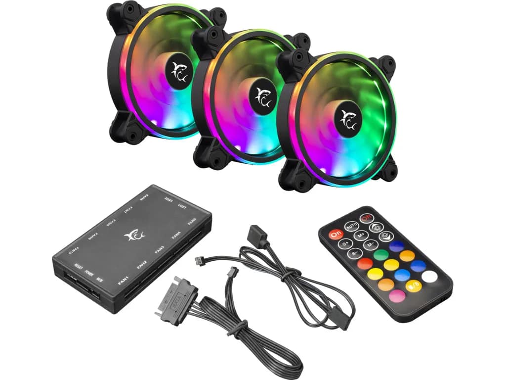 Nebula White Shark Fan 1262-04-V - ARGB kit - Afbeelding 3