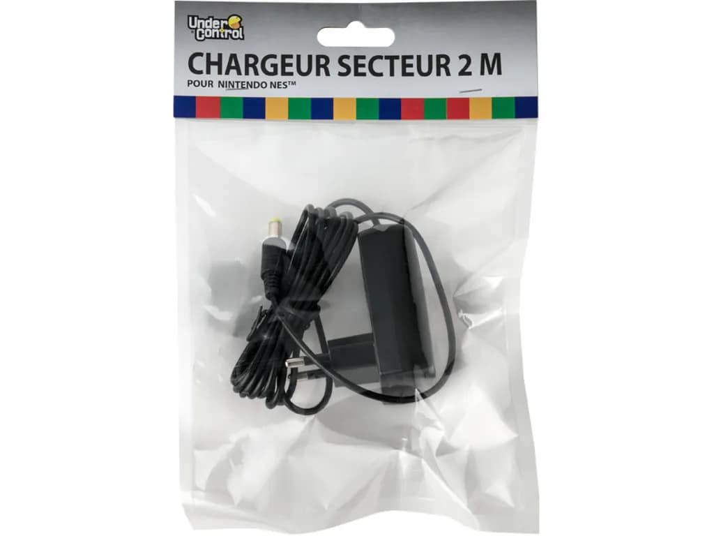 Nintendo NES Oplader - 2 Meter Kabel - Zwart - Afbeelding 2