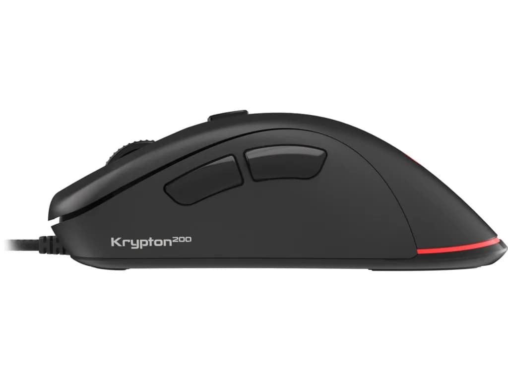 Krypton 200 Gaming Muis - 6.400 DPI - 6 Knoppen - RGB - Zwart - Afbeelding 5