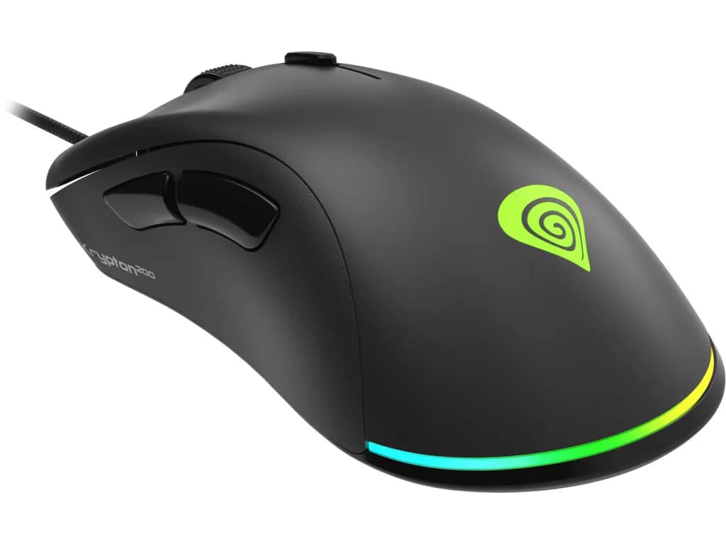 Krypton 200 Gaming Muis - 6.400 DPI - 6 Knoppen - RGB - Zwart - Afbeelding 8