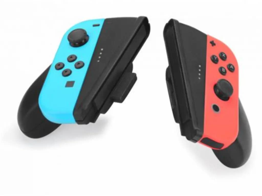 Nintendo Switch - V-Grip - Joy Con Controller - Zwart - Switch OLED - Afbeelding 3