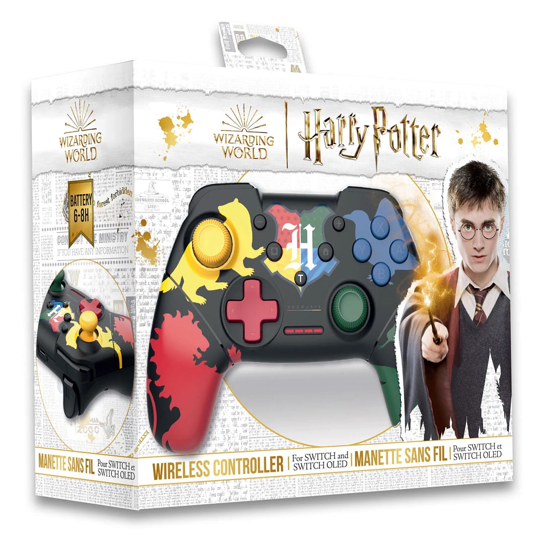 Draadloze Controller voor Nintendo Switch - Zwart - Harry Potter Huizen - Afbeelding 4