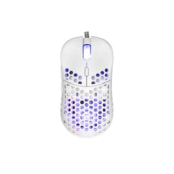 ESL-M4 Naginata Gaming Muis - 16.000 DPI - 6 Knoppen - RGB - Wit