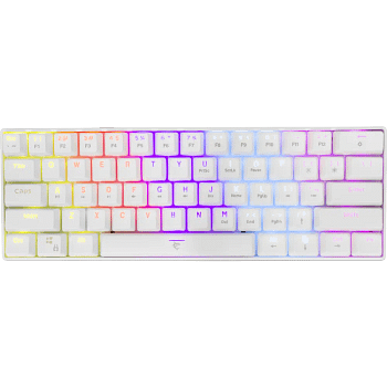 SHINOBI GK-2022 TKL Mechanische Gaming Toetsenbord - OUTEMU Blauwe Switches - Wit