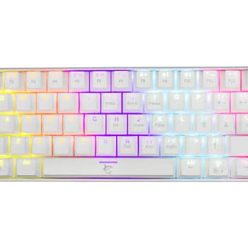 SHINOBI GK-2022 TKL Mechanische Gaming Toetsenbord – OUTEMU Rode Switches – Wit