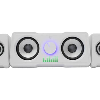 Mood 2.2 speakers met RGB verlichting - Wit