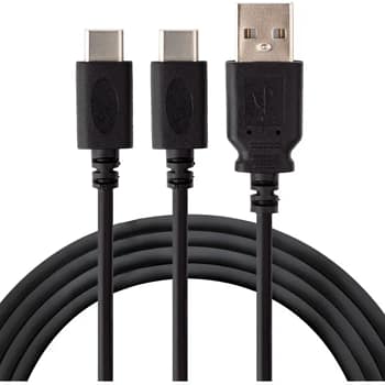 Playstation 5 Dualsense Controller Dubbele Oplaadkabel 2m USB naar USB C - Zwart