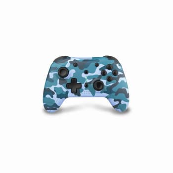 Draadloze Controller geschikt voor Nintendo Switch - Camo Blauw