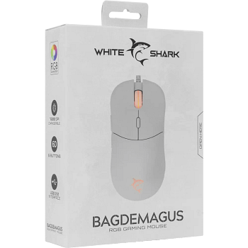 GM-5010 Bagdemagus Gaming Muis - 7.200 DPI - 6 Knoppen - Wit