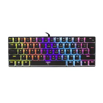 Ashiko Mechanische Gaming Toetsenbord - Compact - Blauwe Switches