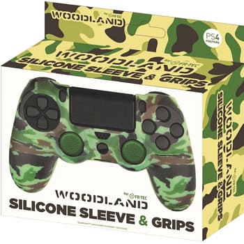Playstation 4 - Siliconen controller skin inclusief thumbs grips - Camouflage