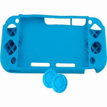 Nintendo Switch Lite Siliconen Hoes met Thumb Grips - Blauw