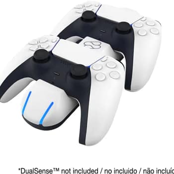 Oplaadstation voor 2 Sony PS5 DualSense Controllers - Wit