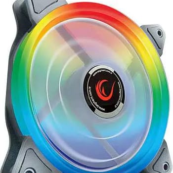 Rampage RB K4 Rainbow case fan kit met afstandsbediening - LED - 4 Fans
