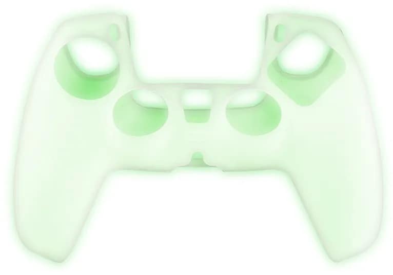 Siliconen Controller Skin en Thumb Grips voor PS5 DualSense Controller - Glow in the Dark - Afbeelding 3