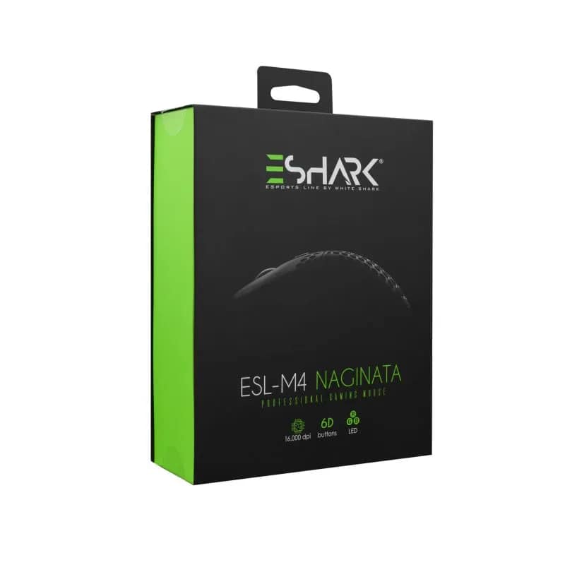 ESL-M4 Naginata Gaming Muis - 16.000 DPI - 6 Knoppen - RGB - Zwart - Afbeelding 8